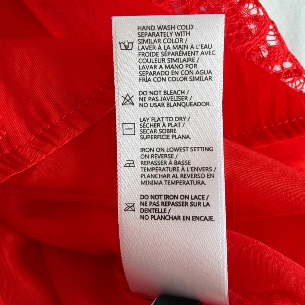 David Bitton Dress red lace size PS NWT - Picture 4 of 16